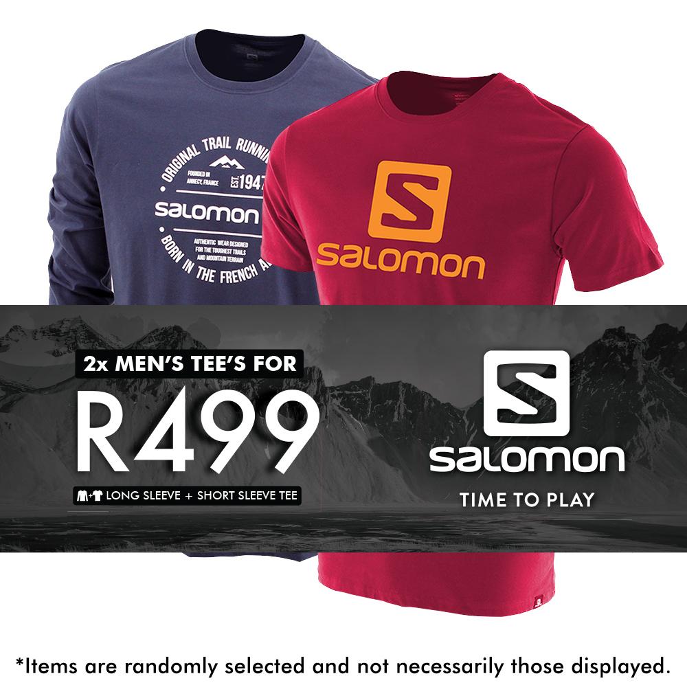 SALOMON RETAIL MEN SS AND LS 2 PACK TEES Philippines - Men's Tee Shirt - Multicolor | 609134-ZEM